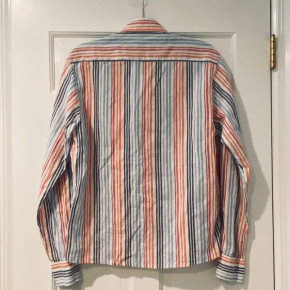 Benson NYC Classic Striped Button Down Shirt - Size Medium - Picture 2 of 10